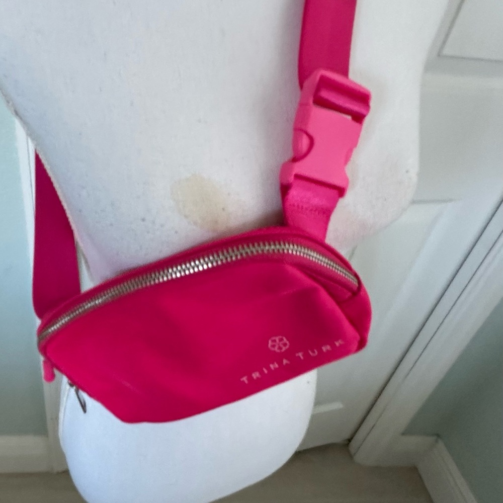 Trina Turk Pink Belt Bag with Zippered Closure - Picture 9 of 11